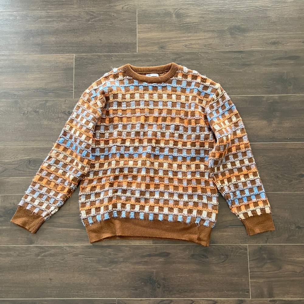 Zara checkered sweater